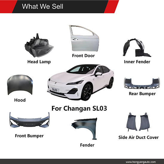 Auto Parts BodyKit Car Front Fender and Rear Fender for ChangAn SL03 2022-2025 OE:8403100-DF01/8403200-DF01,www.hongyangcorp.com,Auto Parts BodyKit Car Front Fender and Rear Fender for ChangAn SL03 2022-2025 OE:8403100-DF01/8403200-DF01