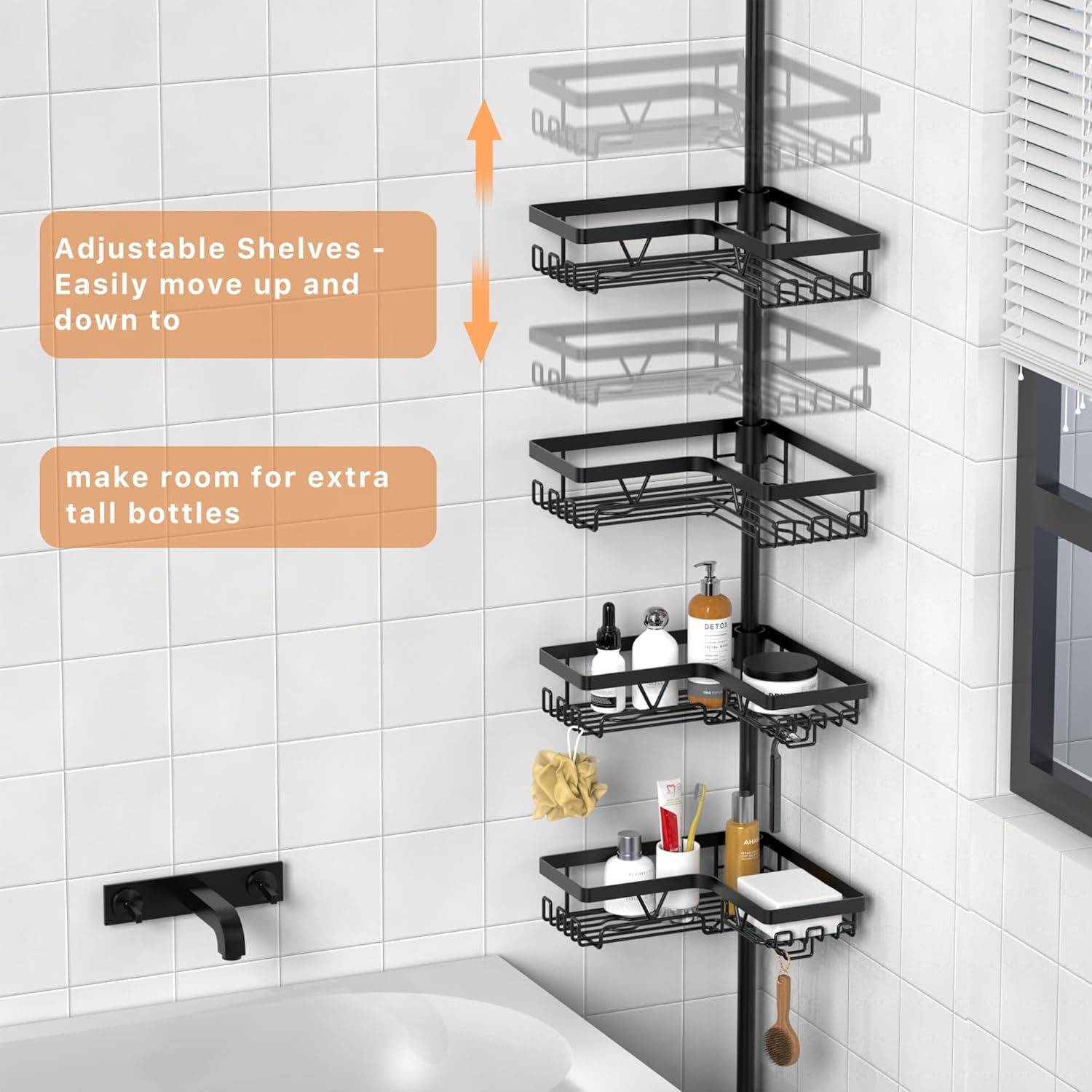 Kegii Corner Shower Tension Bar - Thumbnail 5