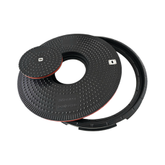CIRCLE COMPOSITE MANHOLE COVER WITH INSPECTION COVER,Hopetrol,CIRCLE COMPOSITE MANHOLE COVER WITH INSPECTION COVER