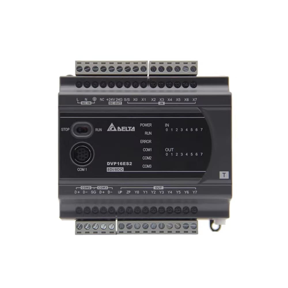 Delta DVP16ES200T DVP-ES2 Series PLC 16-Point Transistor Output CPU Module,MY SHOP,：Delta DVP16ES200T PLC Controller - DVP-ES2 Series 16-Point NPN Transistor Output CPU Module
