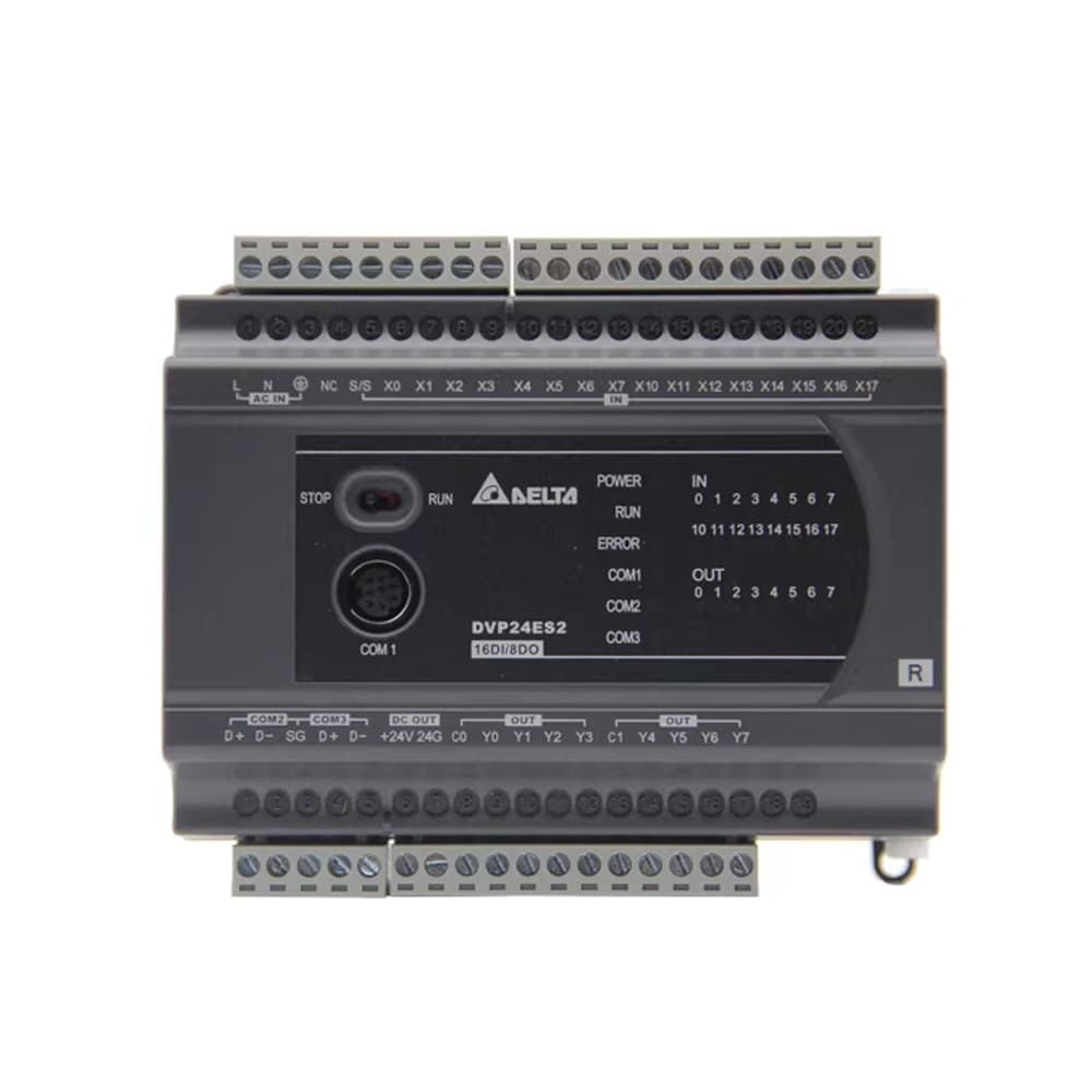Delta DVP24ES200R DVP-ES2 Series PLC 24-Point Relay Output Module,MY SHOP,Delta DVP24ES200R DVP-ES2 Series 24 Point Relay Output PLC Controller