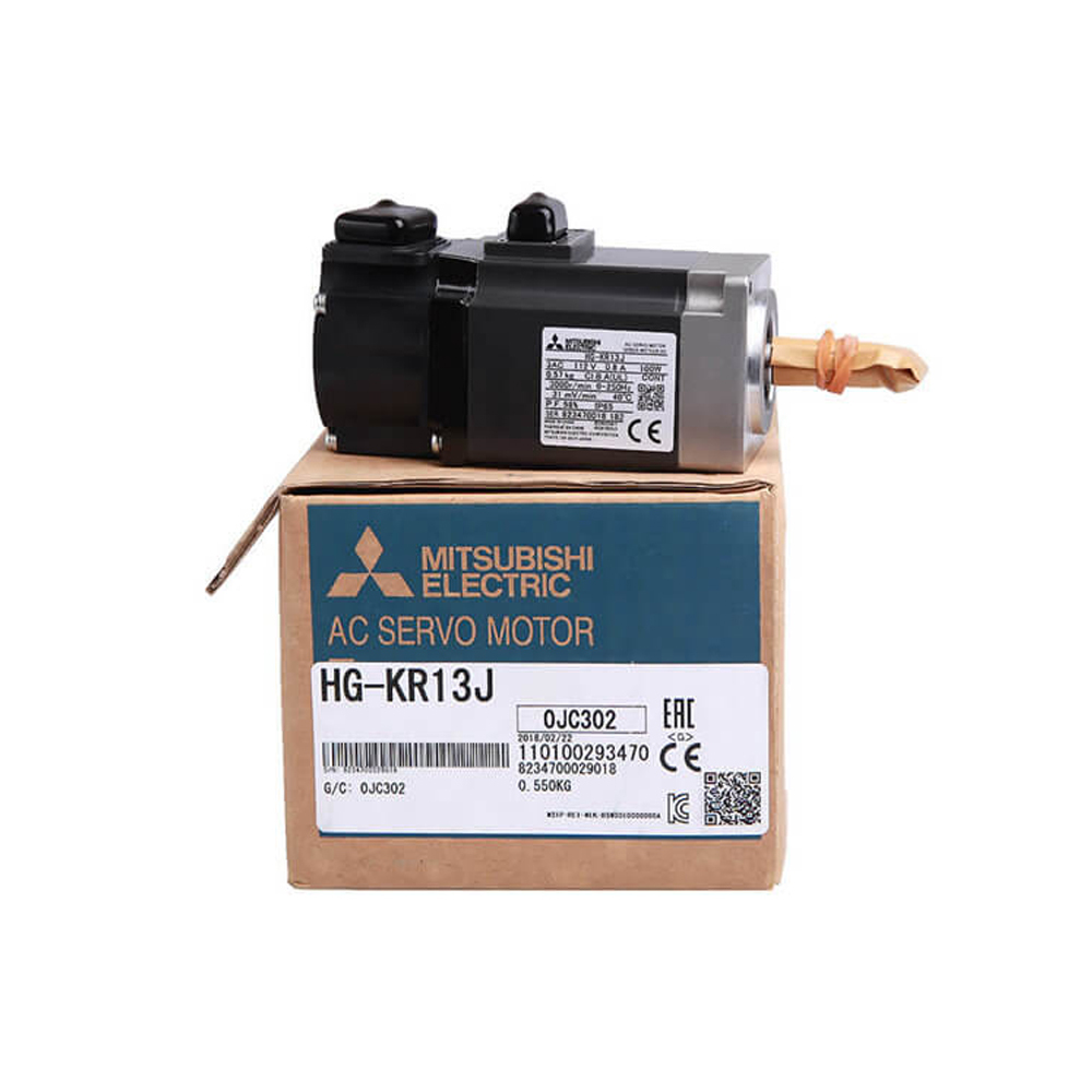 Mitsubishi HG-KR13J 100W Low Inertia Servo Motor,Industrial Automation Products - PLC, Drives & Controls,HG-KR13J 100W Servo Motor | Mitsubishi J4 Series Supplier