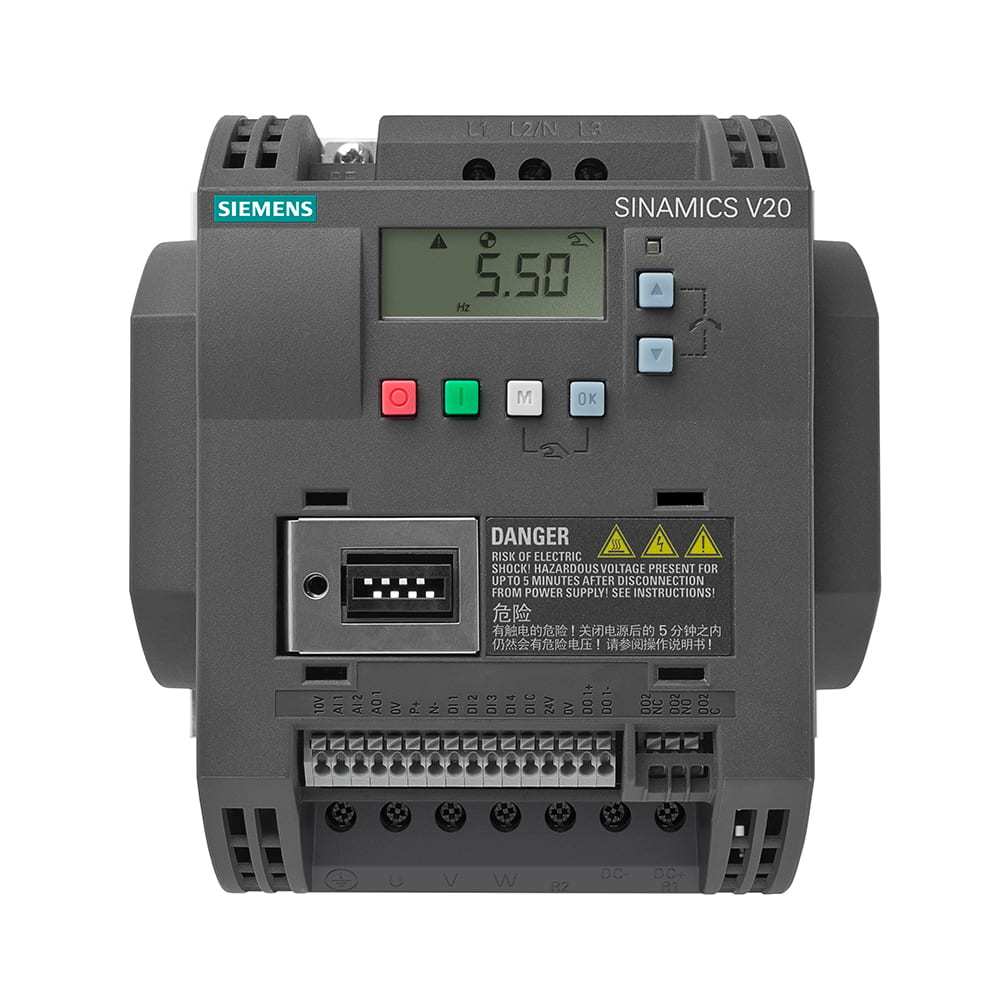 6SL3210-5BE13-7UV1 Siemens V20 0.37kW Industrial Inverter,Industrial Automation Products - PLC, Drives & Controls,6SL3210-5BE13-7UV1 Siemens V20 0.37kW Industrial Inverter