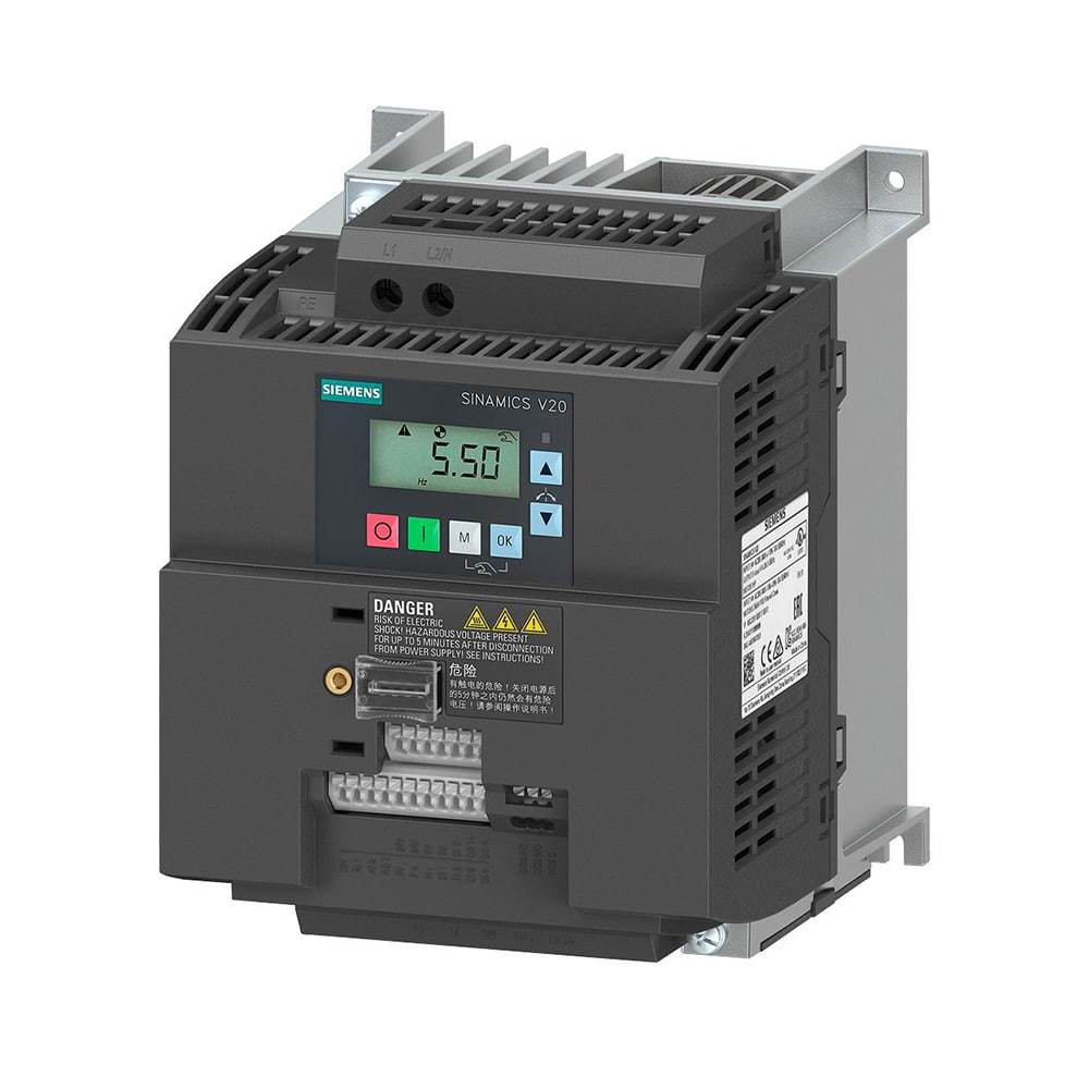Siemens 6SL3210-5BE24-0UV1 V20 4kW Compact Frequency Inverter,Industrial Automation Products - PLC, Drives & Controls,6SL3210-5BE24-0UV1 4kW Inverter | Siemens V20 Supplier