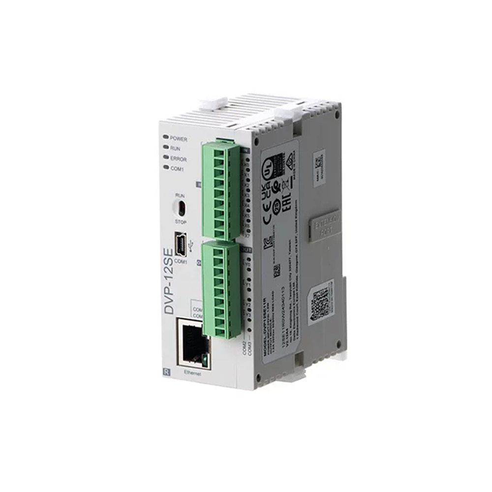 Delta DVP12SE11R DVP-SE Series 12-Point Slim PLC (8DI+4Relay DO, Ethernet),Industrial Automation Products - PLC, Drives & Controls,DVP12SE11R Slim Network PLC | Delta Automation Supplier