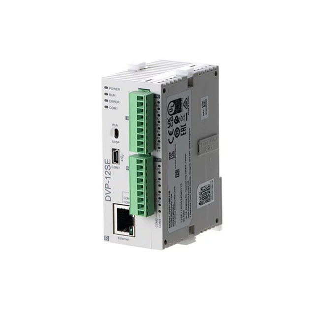 Delta DVP12SE11R DVP-SE Series 12-Point Slim PLC (8DI+4Relay DO, Ethernet),Industrial Automation Products - PLC, Drives & Controls,DVP12SE11R Slim Network PLC | Delta Automation Supplier