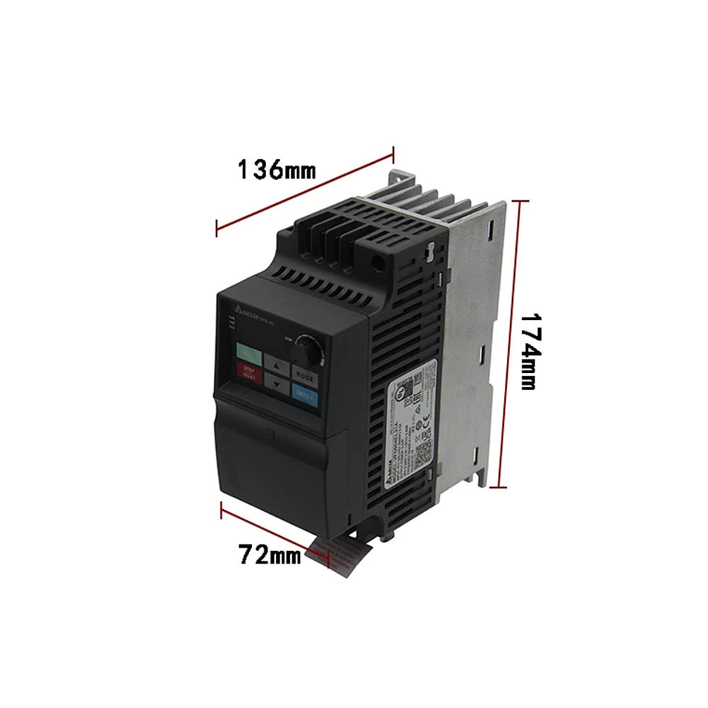 Delta VFD004EL21A VFD-EL Series 0.4kW (0.5HP) 1-Phase 230V Micro AC Drive,Industrial Automation Products - PLC, Drives & Controls,VFD004EL21A Micro AC Drive | Delta Automation Supplier
