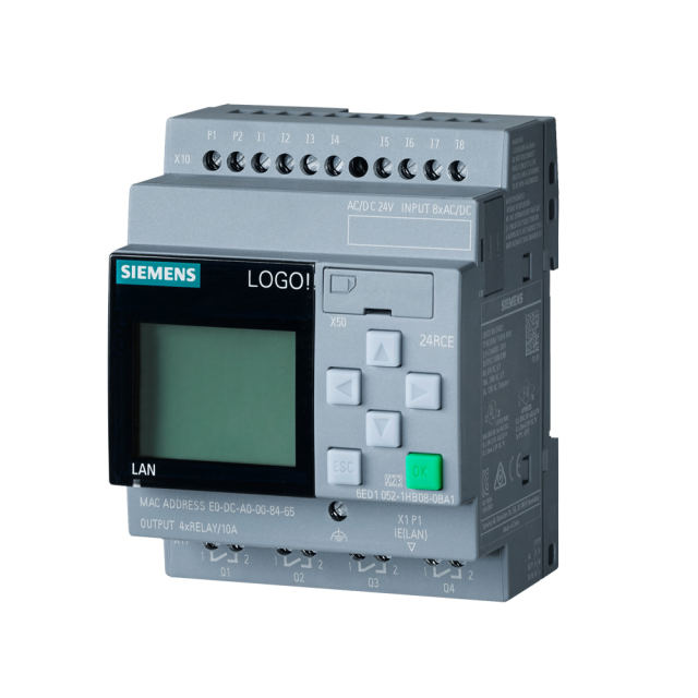 Siemens 6ED1052-1HB08-0BA2 LOGO! 24RCE Logic Module 8DI(4AI)/4DO Relay Ethernet,Industrial Automation Products - PLC, Drives & Controls,6ED1052-1HB08-0BA2 Siemens LOGO! 24RCE Logic Module
