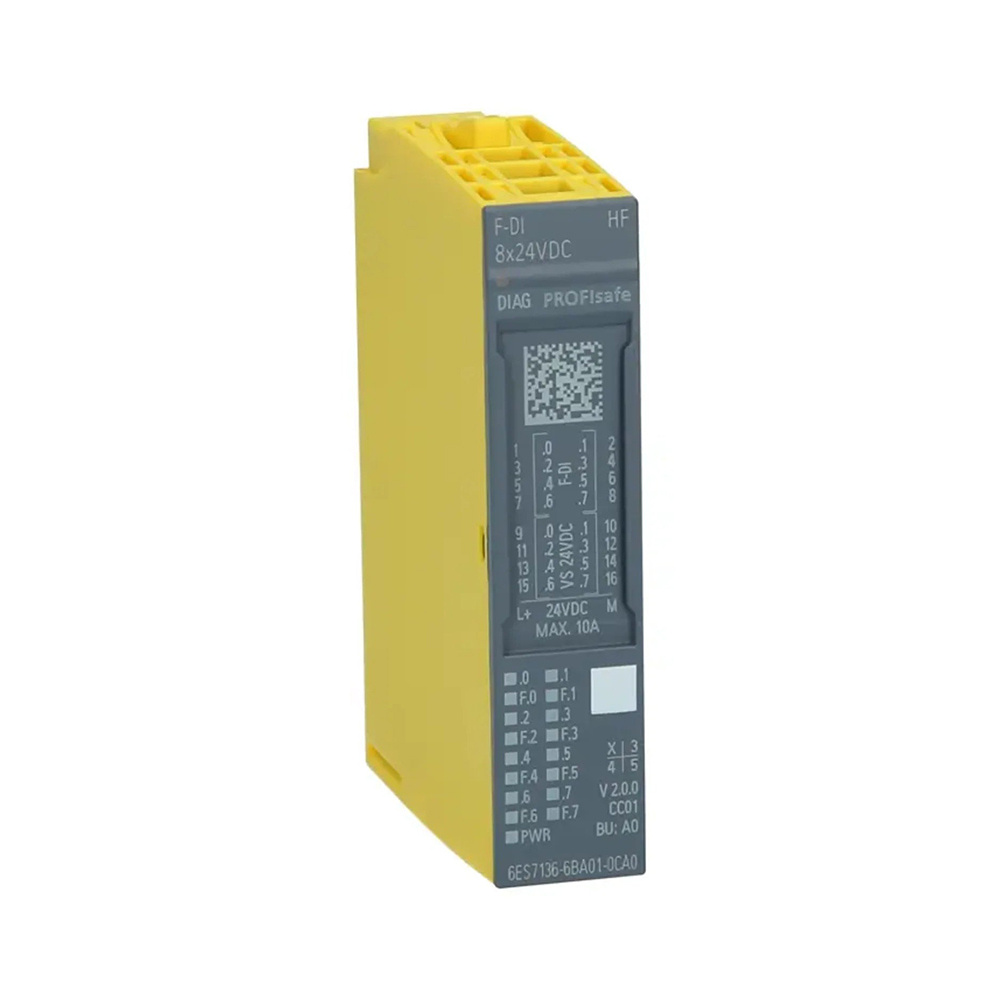 Siemens 6ES7136-6BA01-0CA0 SIMATIC ET200SP F-DI 8x24VDC HF Safety Digital Input Module,Industrial Automation Products - PLC, Drives & Controls,6ES7136-6BA01-0CA0 Siemens ET200SP F-DI 8x24VDC HF Safety Input Module Supplier