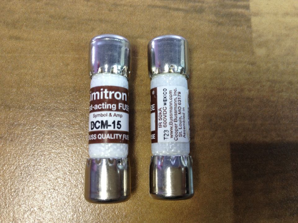 The United States Lmitron DCM-15 Bussmann import fuse tube 600V FUSE 10X38 BUSS