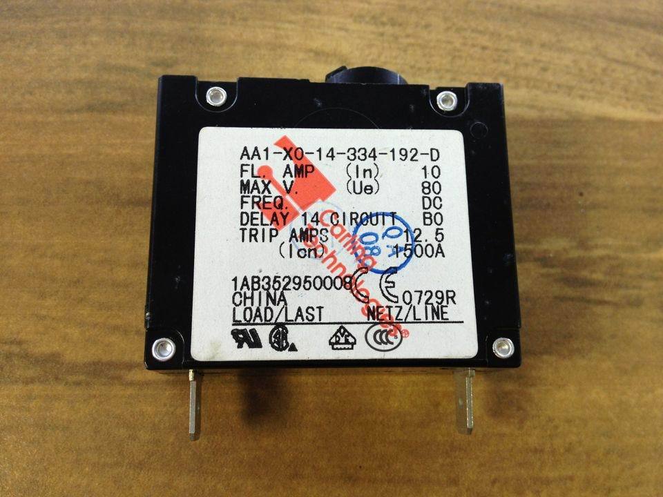 United States Jia Ling AA1-X0-14-334-192-D - circuit breaker 80VDC 1P10A new genuine