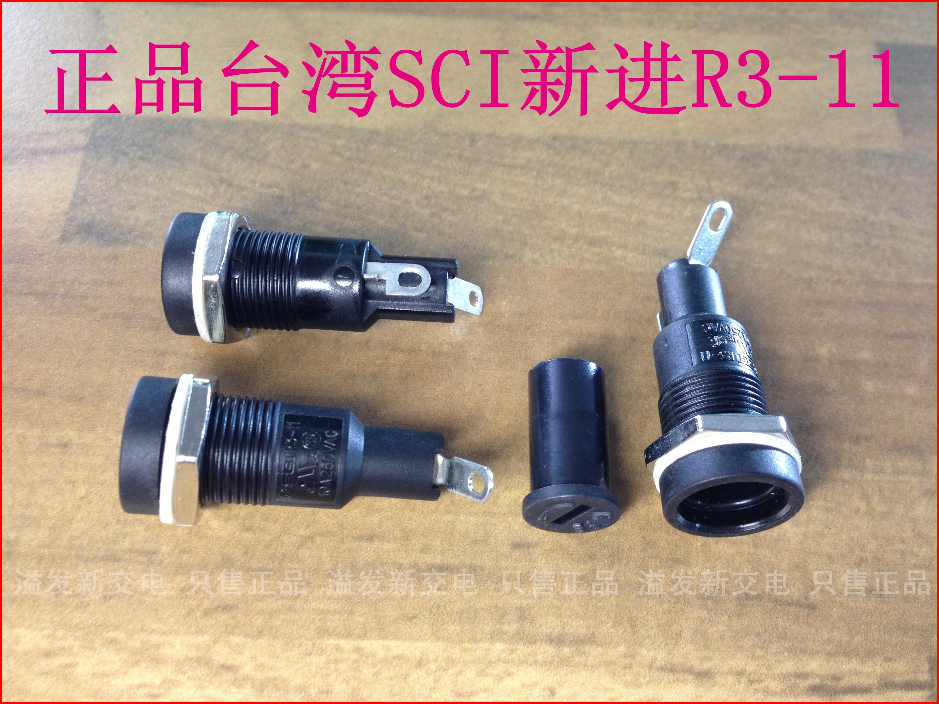 100% Taiwan SCI R3-11 5X20mm 10A 250V fuse fuse holder