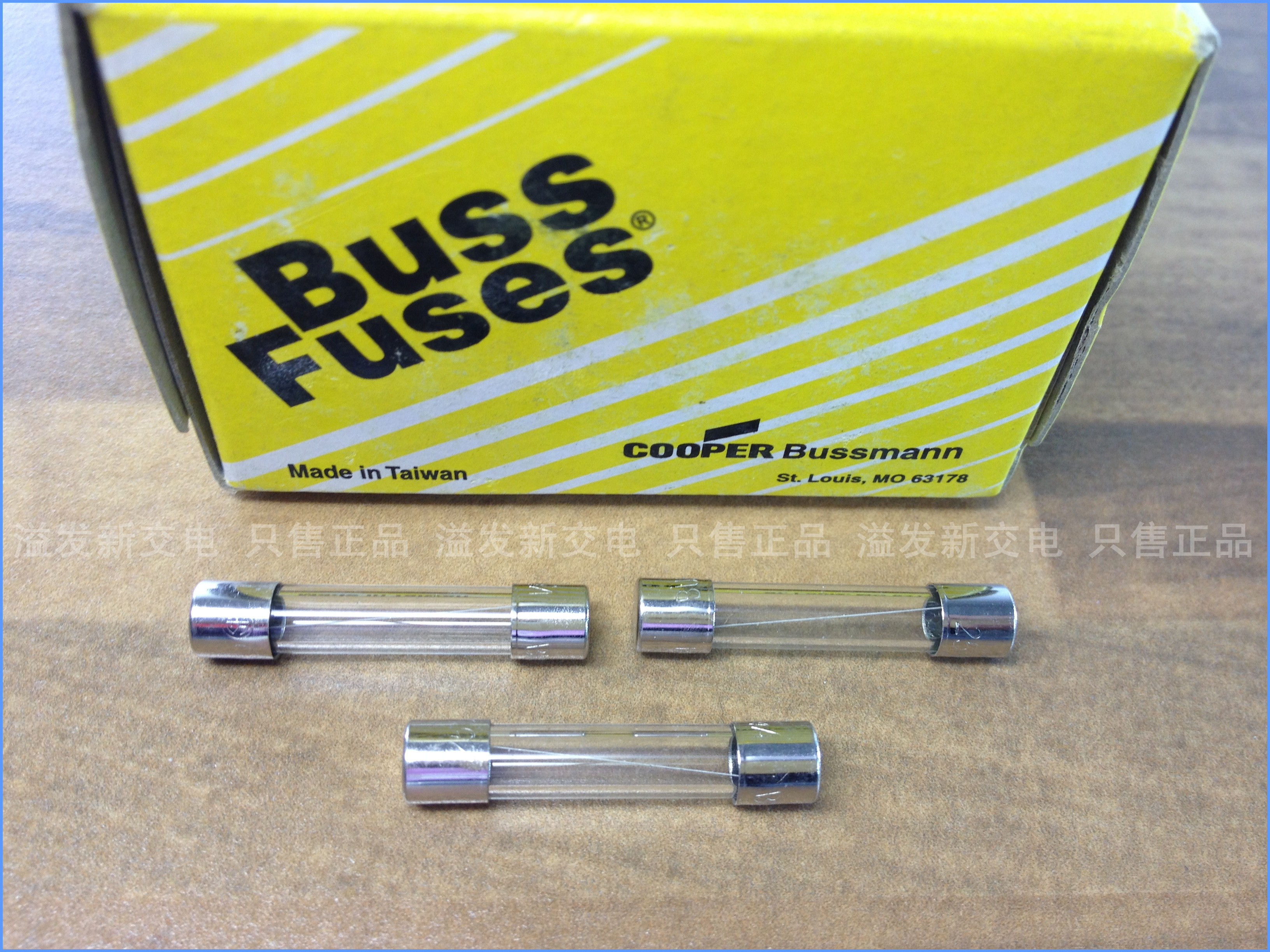 Original United States BUSS BK/AGC-1-3/4-R Bussmann glass fuse 250V 6X30