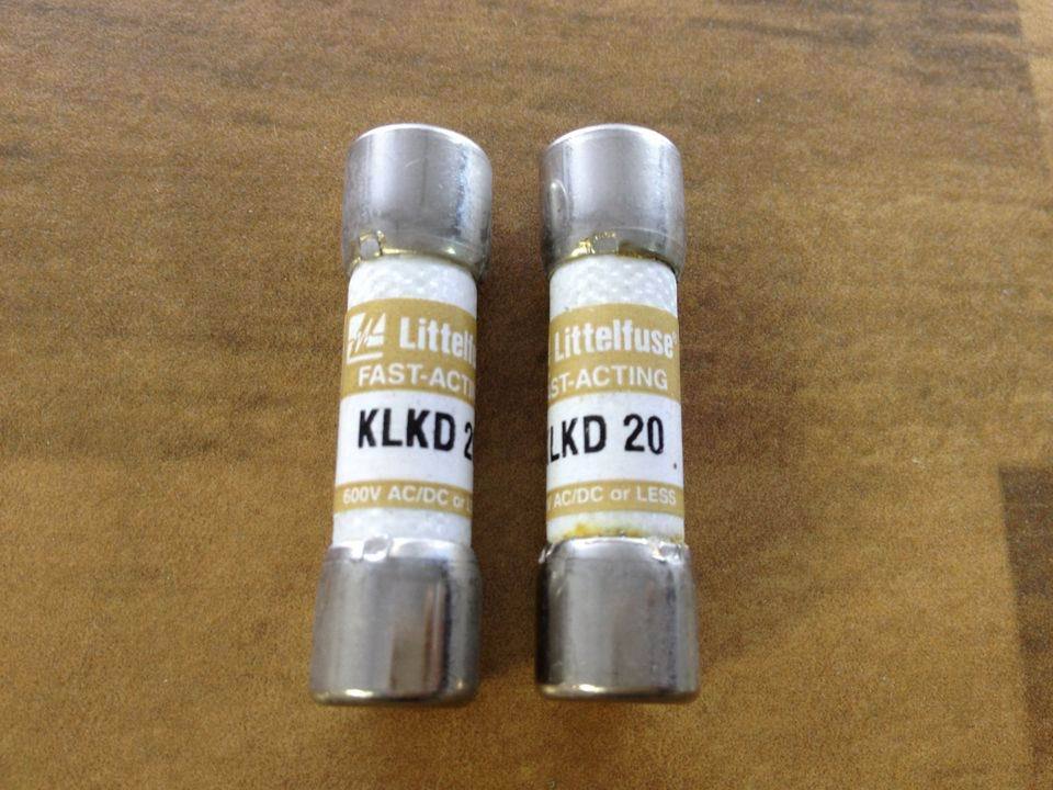 Imported Littelfuse Lite KLKD20 fuse fuse 600VAC/DC 10X38 20A