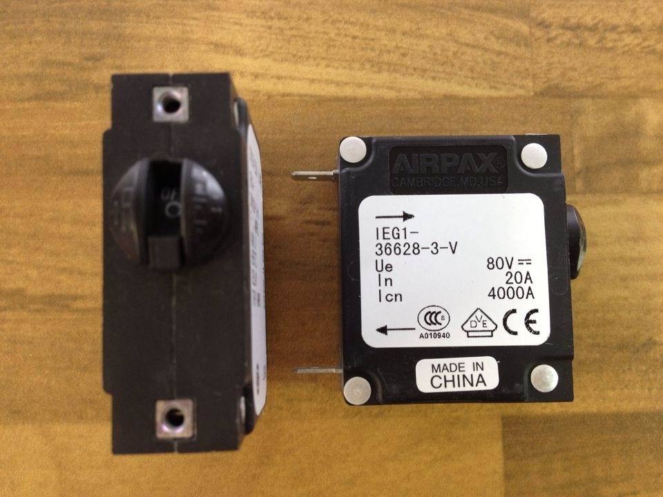 The United States AIRPAX IEG1-36628-3-V Ebers breaker 20A DC80V 1P20A original -