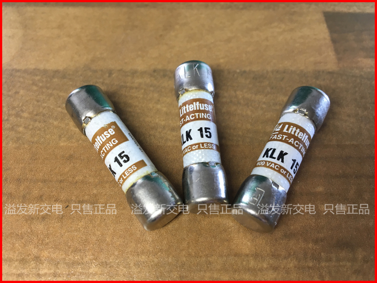 The original Littelfuse Netlon KLK15 15A 600V 10X38 fuse tube import insurance