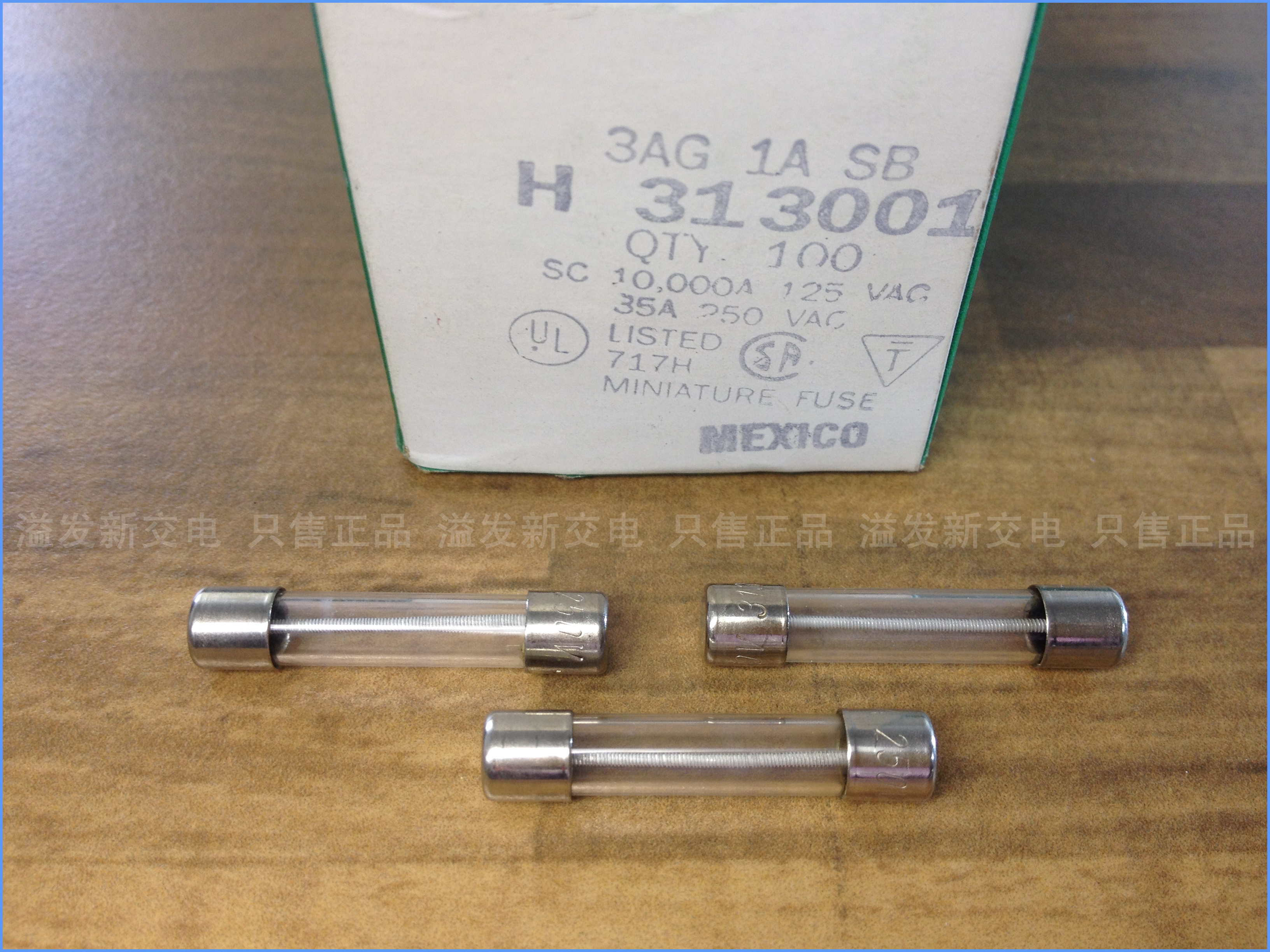 The United States Litteifuse 3AG 1A CB H31 3001 Lite 6X30 1A 250V insurance tube