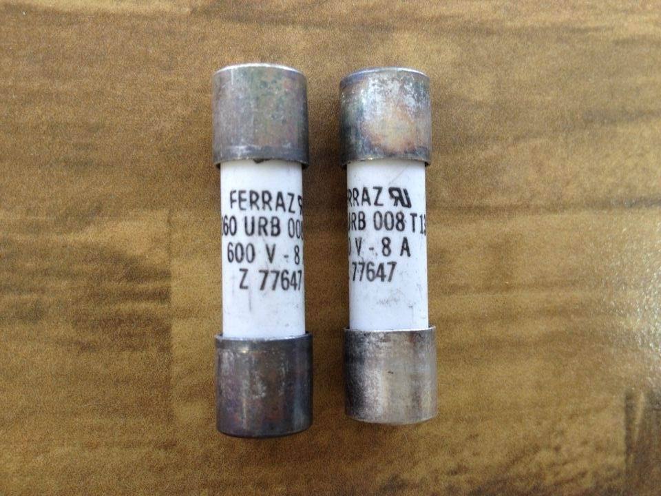 The French A060 URB 008T13 Z77647 FERRAZ Rowland faray 600V 8A 10X38 fuse