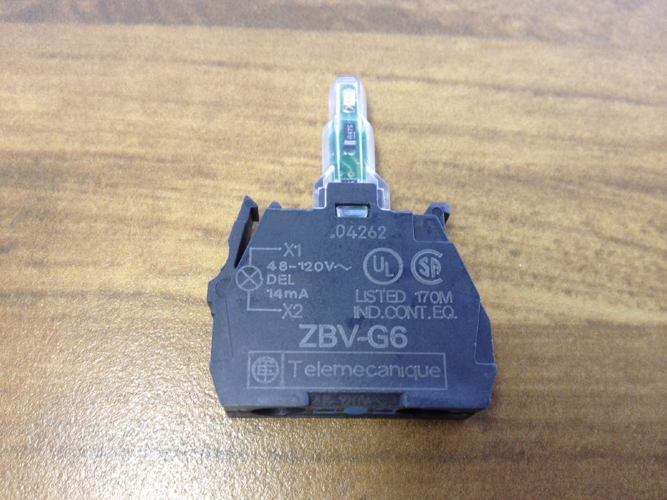 Schneider Schneider ZBV-G6 button blue indicator light module 48-120V LED original