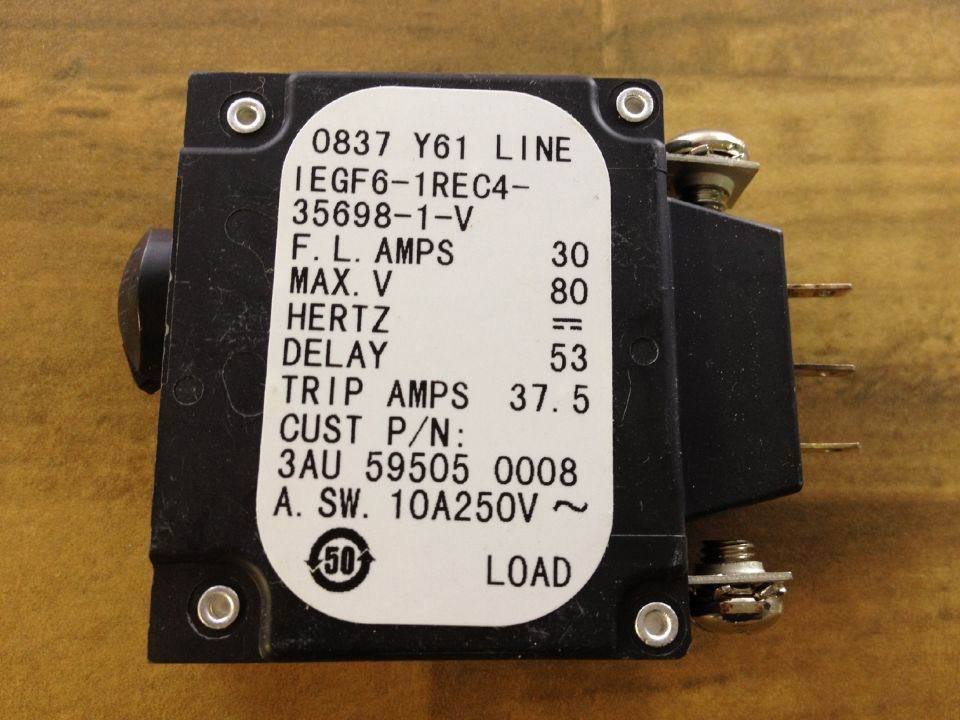 The United States AIRPAX IEGF6-1REC4-35698-1-V - Ebers breaker 1P 30A 80VDC