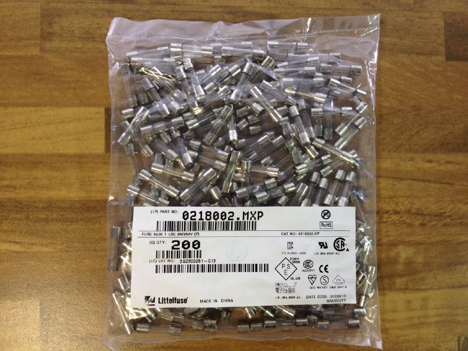 The United States Littelfuse LBC 2A 250V 5X20 Lite fuse glass tube genuine original insurance