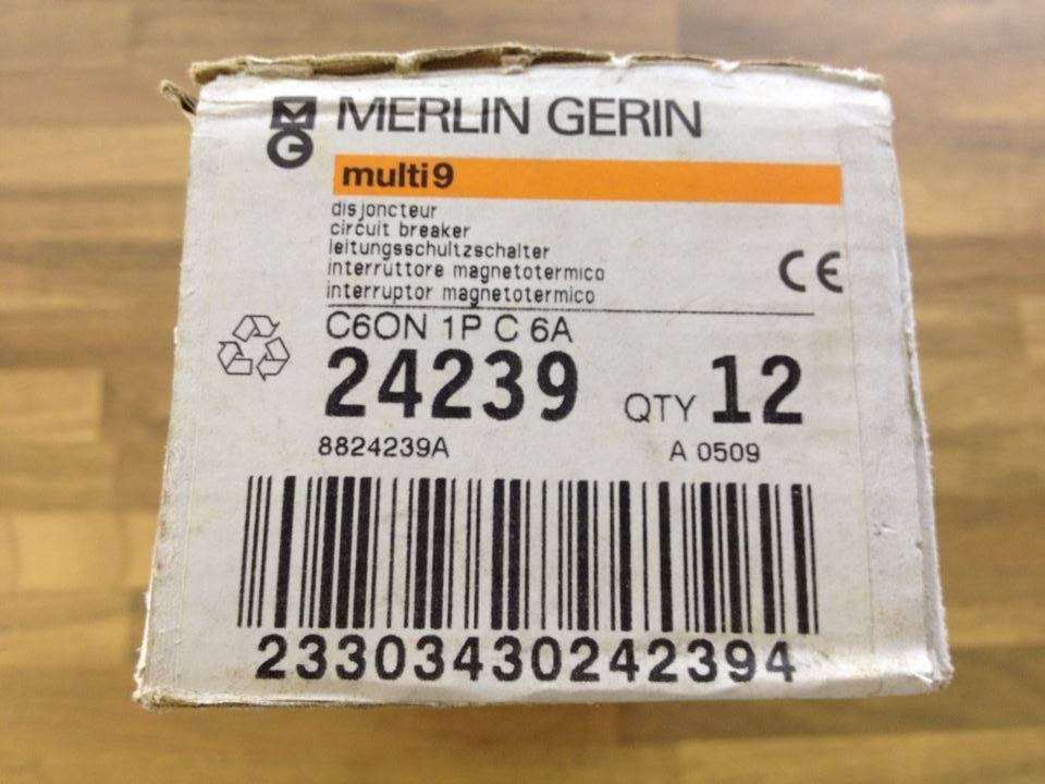 Schneider C6 1P6A C60N circuit breaker new genuine 24239