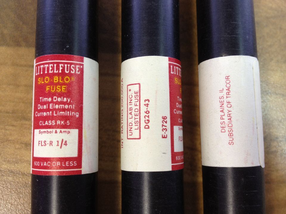 The United States Litteituse FLSR-1/4 600VCLASS RK-5 FUSE Lite fuse tube
