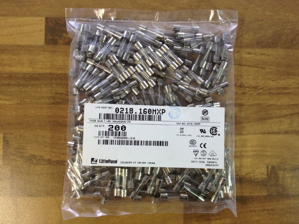 The United States Litteituse LBC T Lite 160MA glass tube 5X20 250V FUSE original insurance