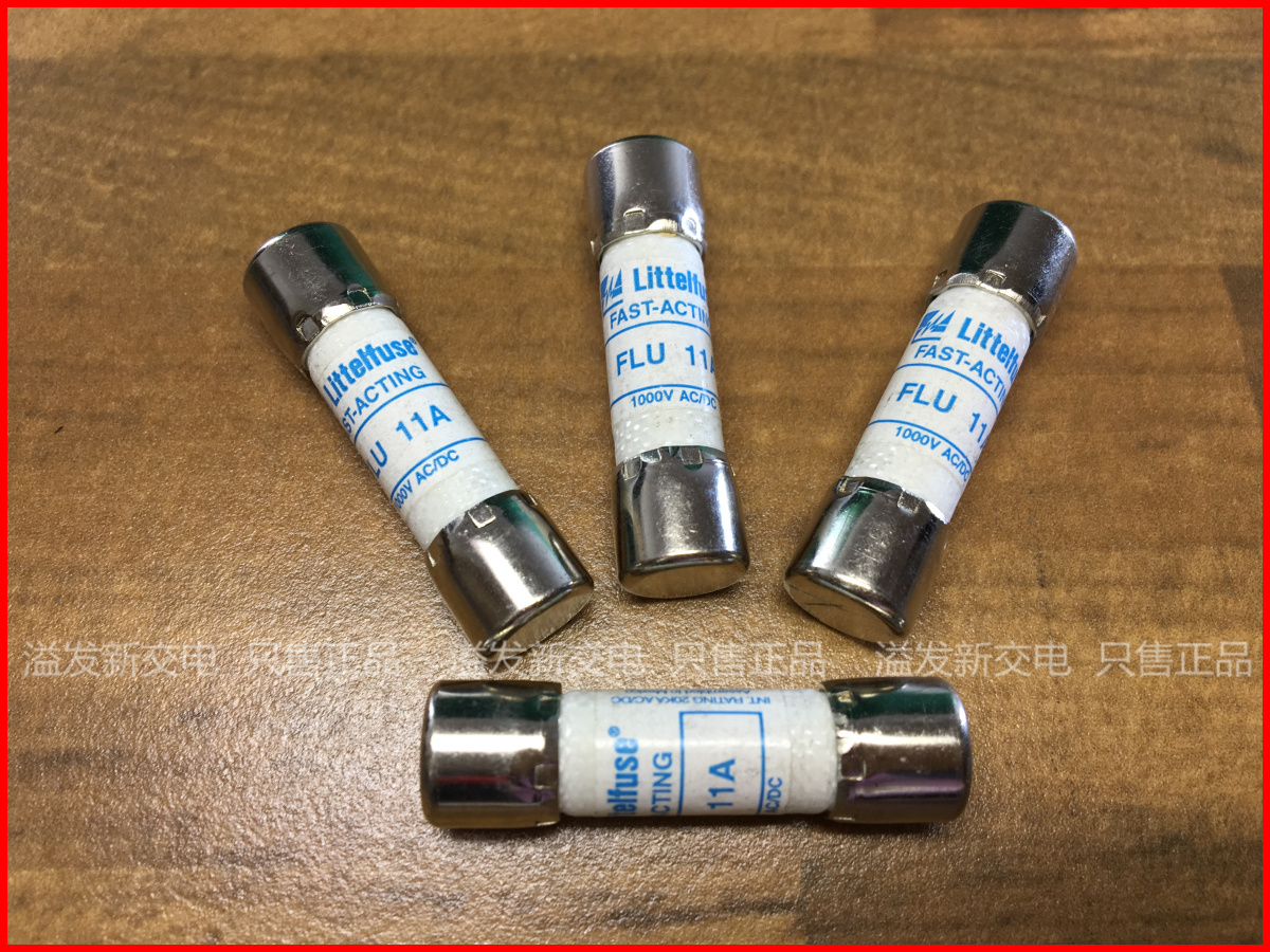 The original Littelfuse Netlon FLU11A 11A 1000VAC/DC 10X38 fuse tube import insurance