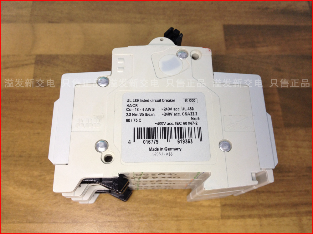 American S203U-K63A 3P63A miniature circuit breaker ABB air switch instead of SH203 S203