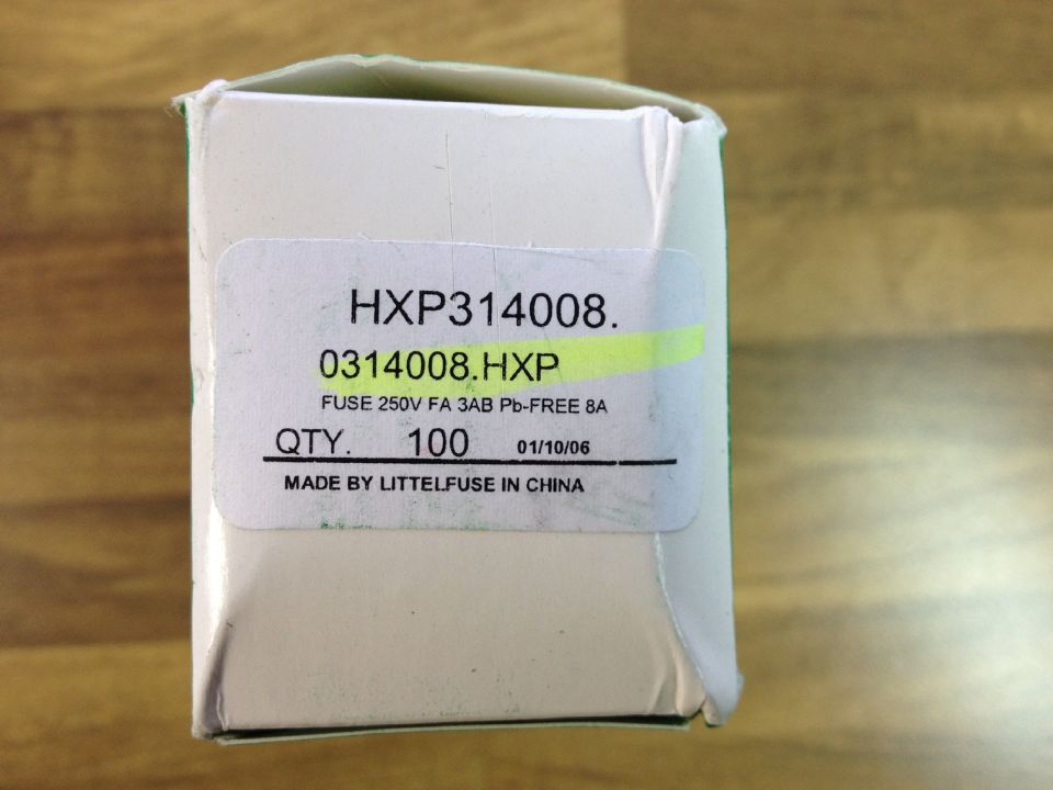 The United States Litteituse HXP 314008-P 8A250V Lite imported ceramic fuse 6X30