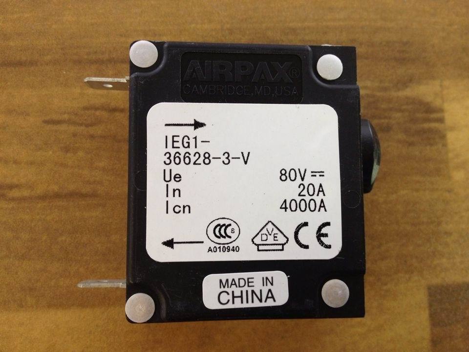 The United States AIRPAX IEG1-36628-3-V Ebers breaker 20A DC80V 1P20A original -