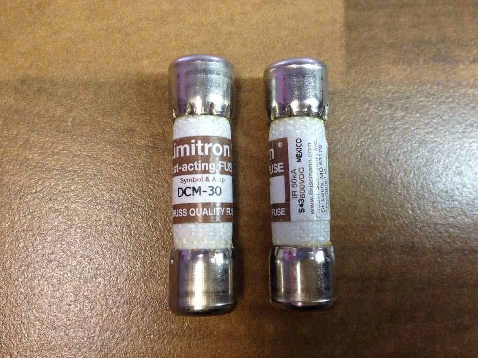 The United States Lmitron DCM-30 Bussmann import fuse tube 600V FUSE 10X38 BUSS