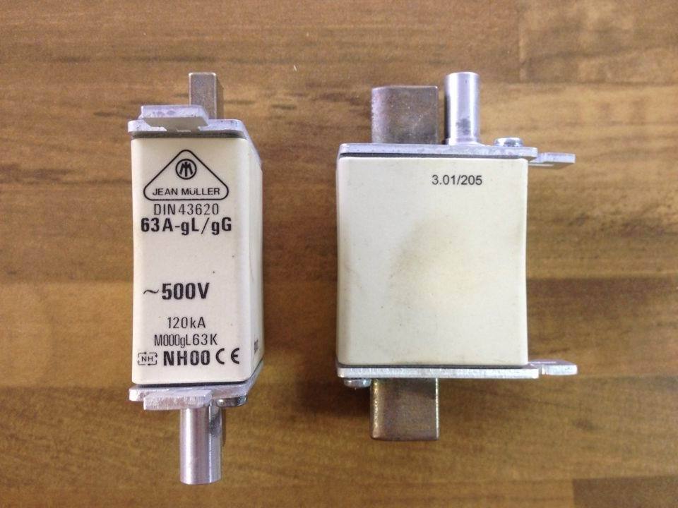 German MULLER JEAN gold Miller N5013813 fuse NH00 DIN43620 63A genuine