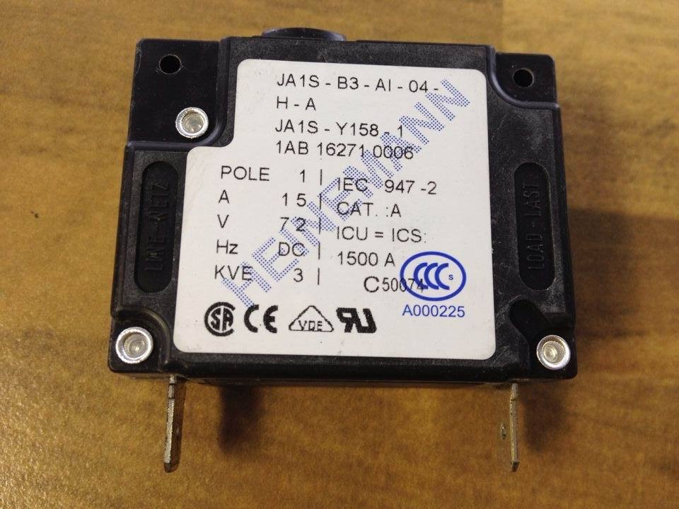 MANN JA1S-B3-A1-04-H-A HEINE device circuit breaker 72V 1P15A original authentic