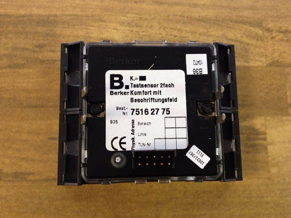 Berker brocade 75162775 double button panel EIB/KNX lighting original authentic