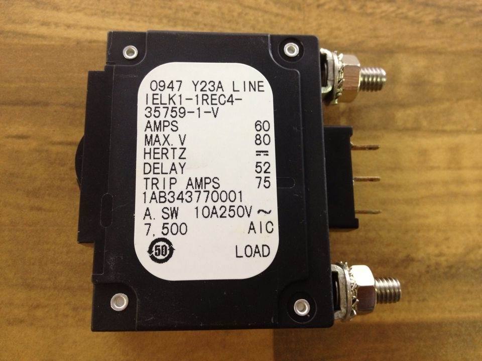 The United States AIRPAX IELK1-1REC4-35759-1-V Ebers breaker 1P60A 80V original -