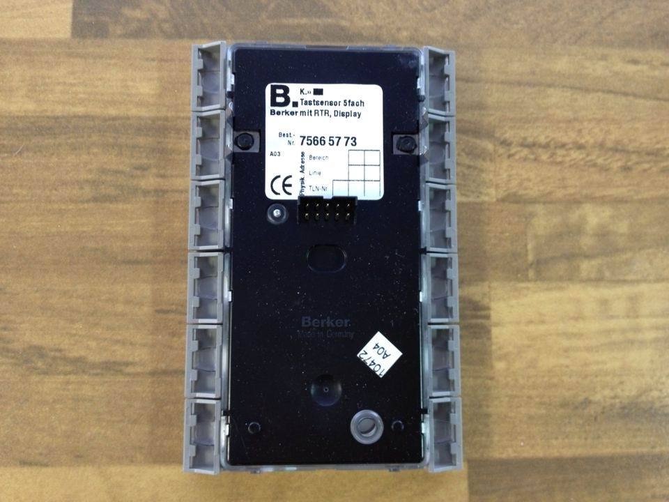 Berker 75665773 five Boko button panel with temperature and display EIB/KNX original authentic