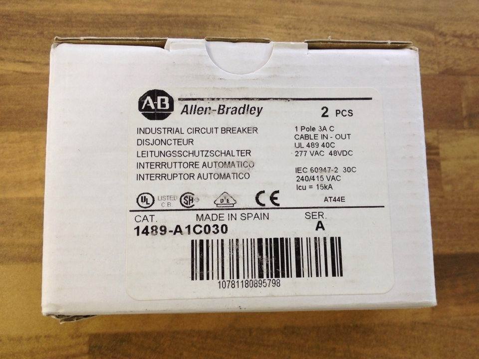American Allen-Bradley Rockwell 1489-A 1C030 AB circuit breaker 1P3A Spain
