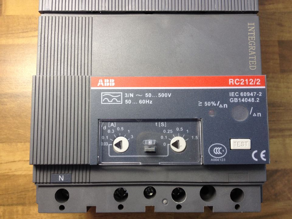 American S2N160 R160 4P FFC+RC212/2 4P160A ABB residual current operated circuit breaker