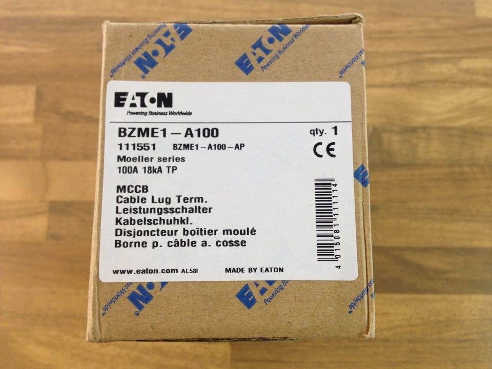 The original bell Muller MOELLER Eaton BZME1-A100 3P 100A circuit breaker