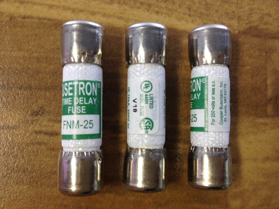 United States FUSETRON FNM-25 250V import fuse tube BUSS 10x38 Bussmann