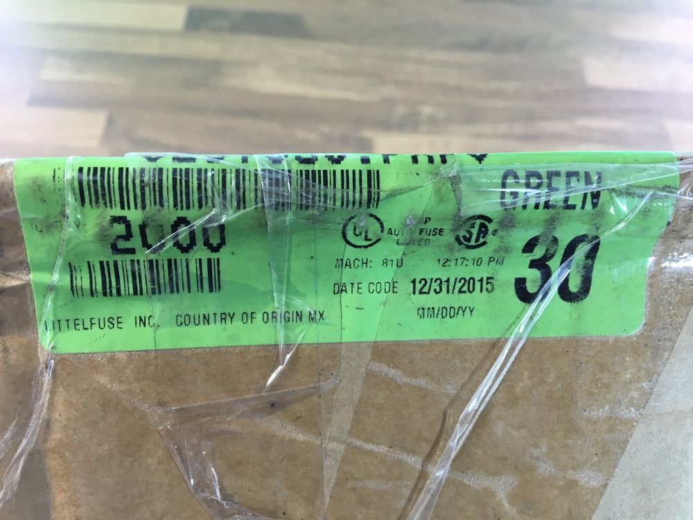 United States Litteifuse Netlon 30A import medium safety sheet auto fuse PXPV