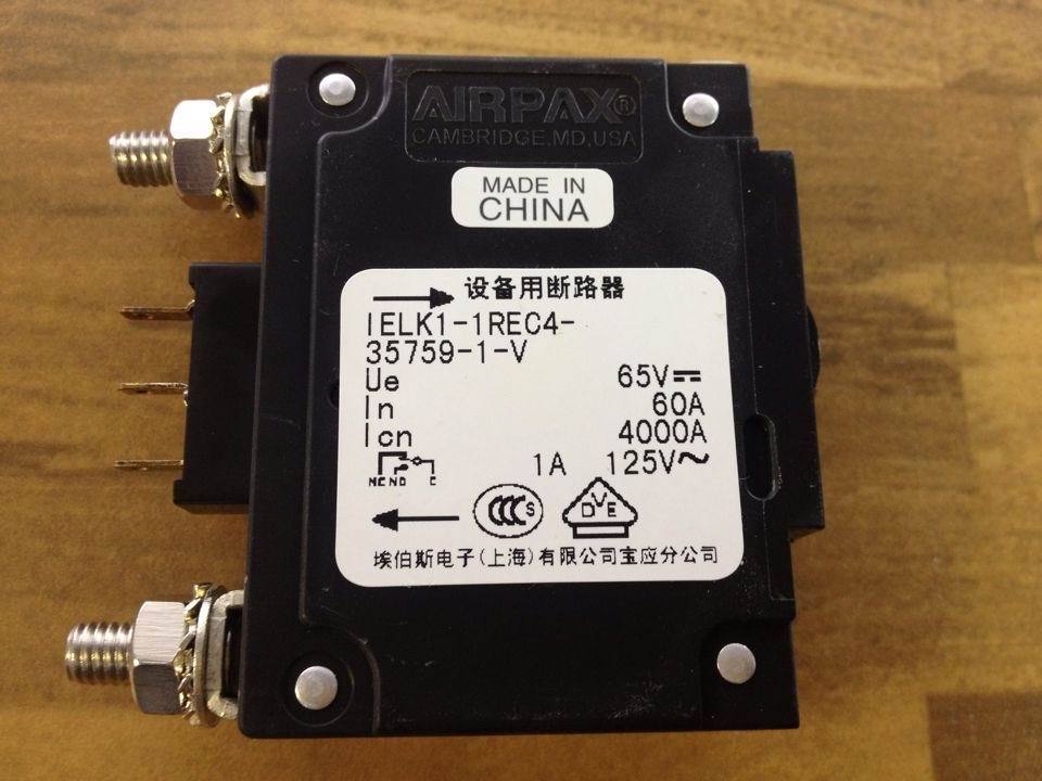 The United States AIRPAX IELK1-1REC4-35759-1-V Ebers breaker 1P60A 80V original -