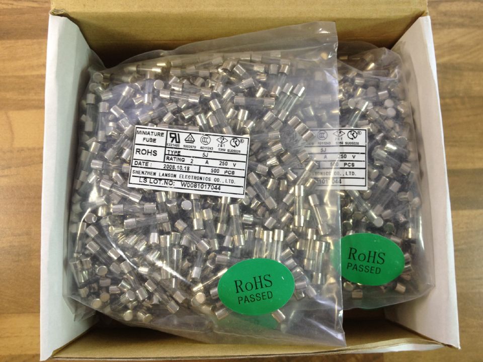Lansonfuse Liang Sheng F2A 250V 2A 5J 5X20 glass fuse
