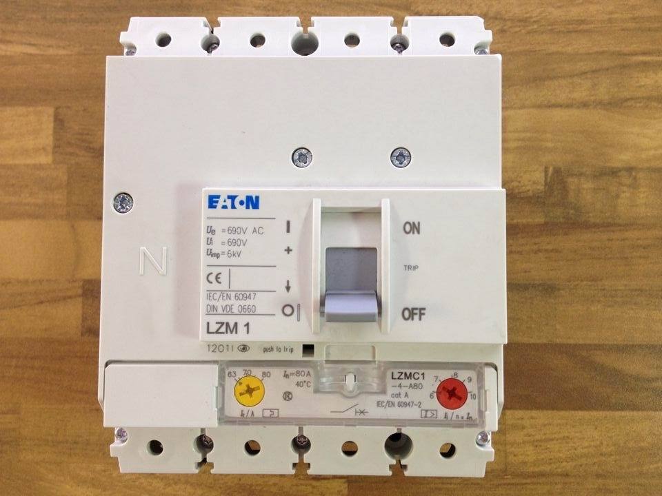 Muller MOELLER Eaton LZMC1-4A80 circuit breaker 4P80A adjustable 63-80A genuine original
