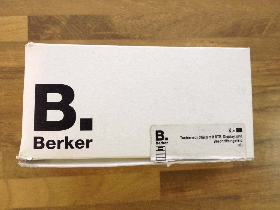 Berker 75663774 three Boko button panel with temperature and display EIB/KNX original authentic
