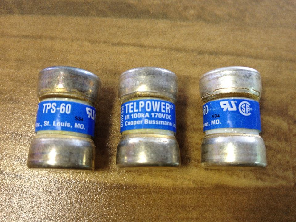 United States TELPOWER TPS-60 BUSS fuse tube FUSE 170VDC fuse Bussmann
