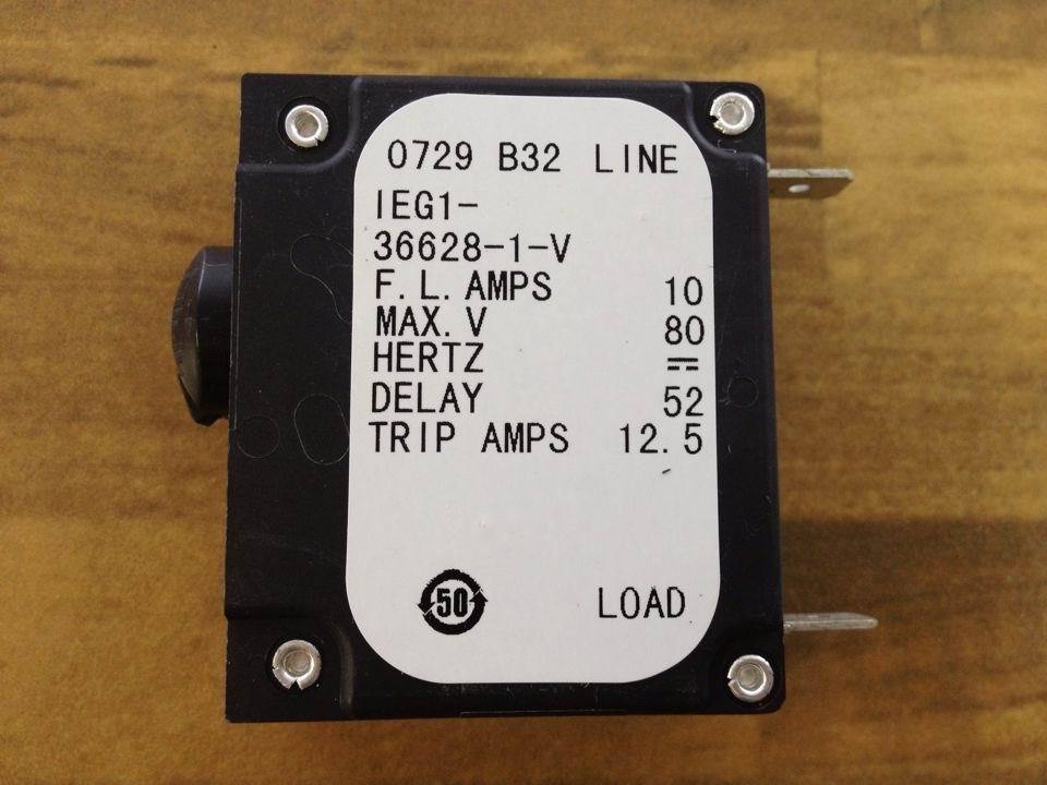 The United States AIRPAX IEG1-36628-1-V Ebers breaker 10A DC80V 1P10A original -