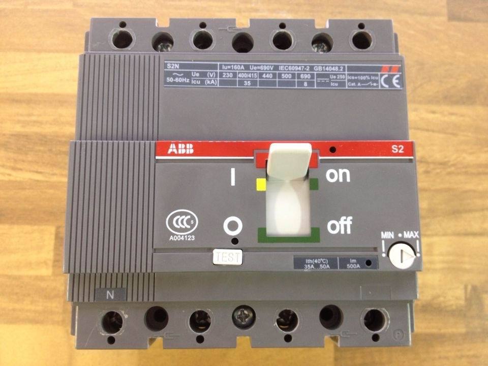 Original United States S2N160 R50 4P FFC ABB circuit breaker 4P50A adjustable 35A-50A